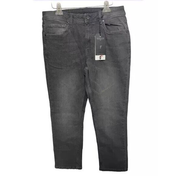 NWT nyc The Perfect Jean Men’s Gray 33 X 30 Slim Thick - Picture 1 of 4